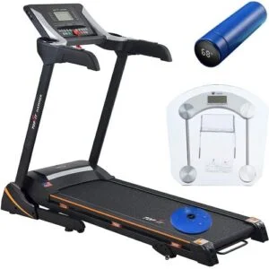 Top Fit MT-321 Fitness Treadmill,135 Kg - Black And Silver WITH Gifts