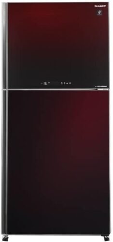 ثلاجة شارب ١٤ قدم انفرتر سعة 385 لتر لون احمر